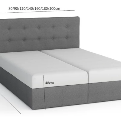 Ehebett mit Stauraum STIG 6 – 200x200, braun