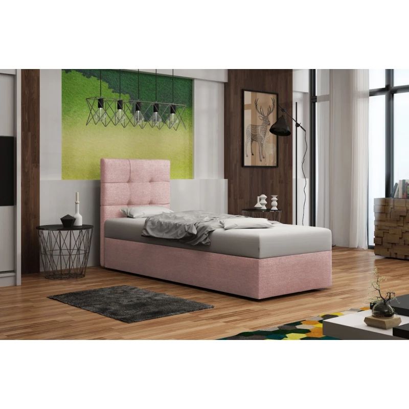 Polsterbett DELILAH 2 COMFORT – 80x200, Rosa