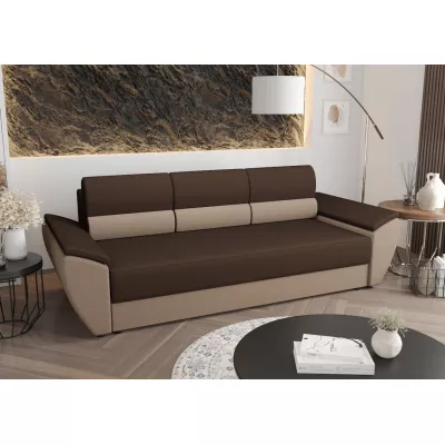 Schlafsofa OPHELIA – Braun/Beige