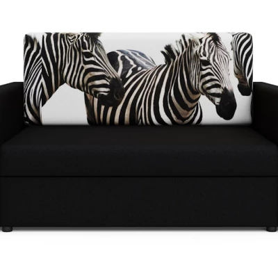 Schlafsofa mit Zebras ARIA – Schwarz