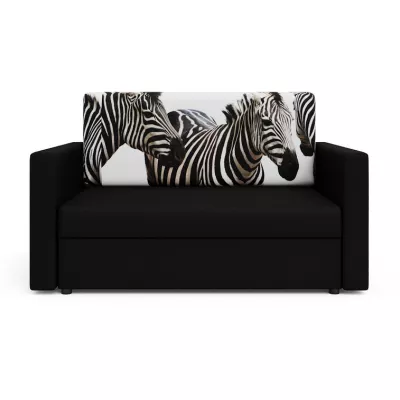 Schlafsofa mit Zebras ARIA – Schwarz