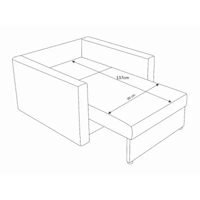 Schlafsofa mit Zebras ARIA – Schwarz