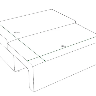 Zweisitzer-Schlafsofa RADANA – weiß