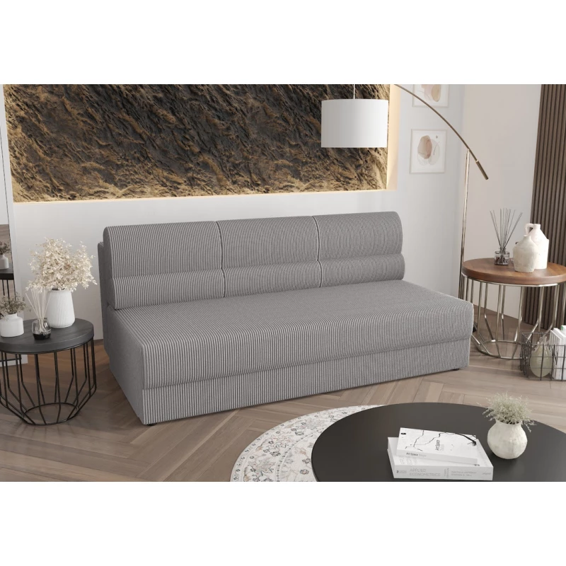 Dreisitziges Schlafsofa OPHELIA – aschgrau