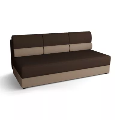 Dreisitziges Schlafsofa OPHELIA – braun/beige