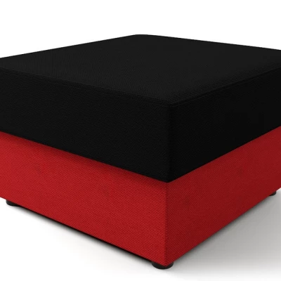 Hocker OPHELIA – schwarz/rot