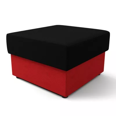 Hocker OPHELIA – schwarz/rot