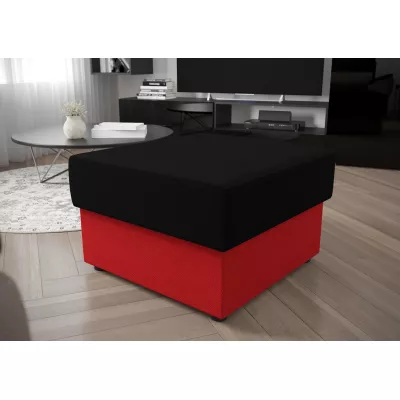 Hocker OPHELIA – schwarz/rot