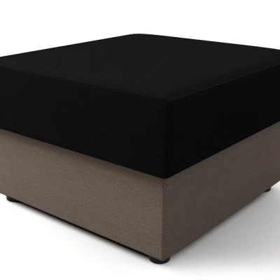 Hocker OPHELIA – schwarz/hellbraun