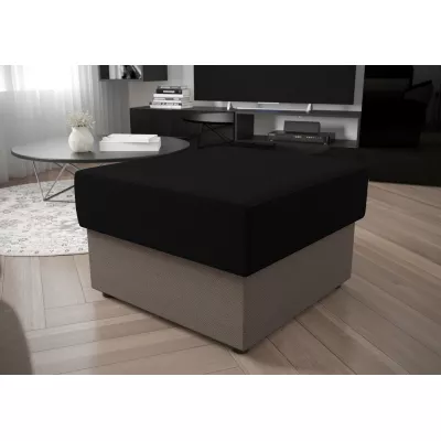 Hocker OPHELIA – schwarz/hellbraun