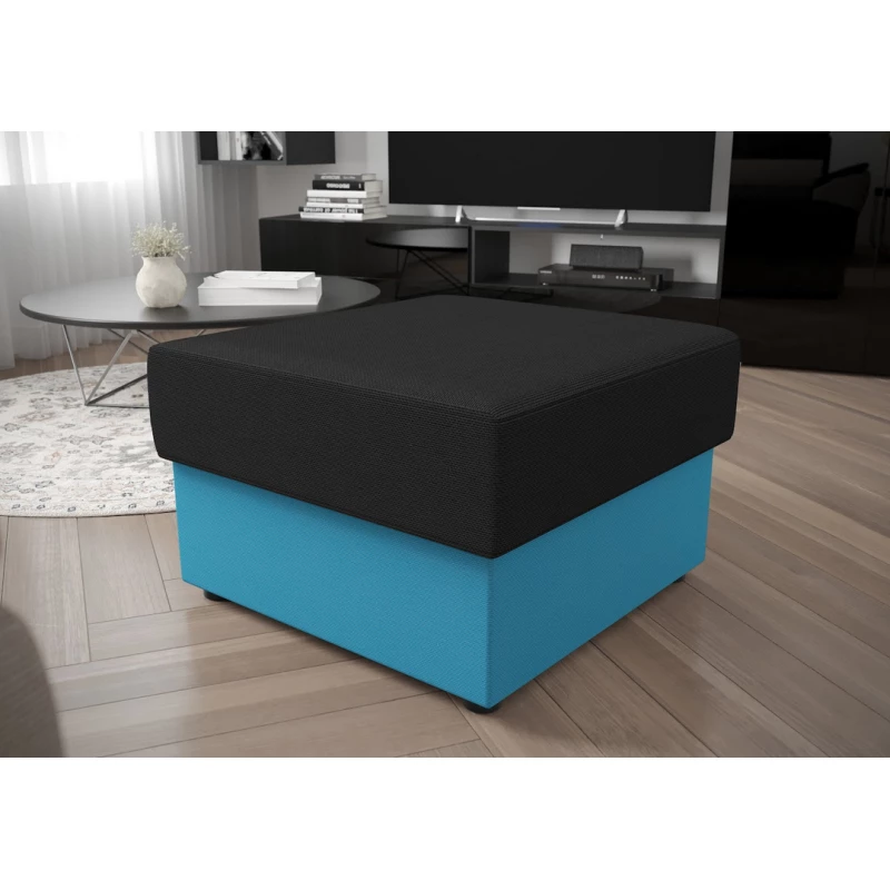 Hocker OPHELIA – dunkelgrau/blau