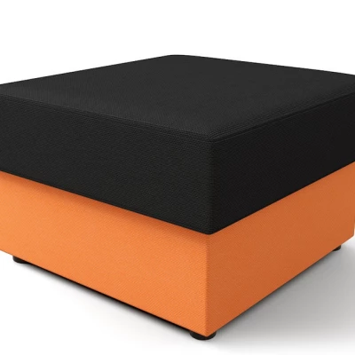 Hocker OPHELIA – dunkelgrau/orange