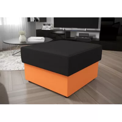 Hocker OPHELIA – dunkelgrau/orange