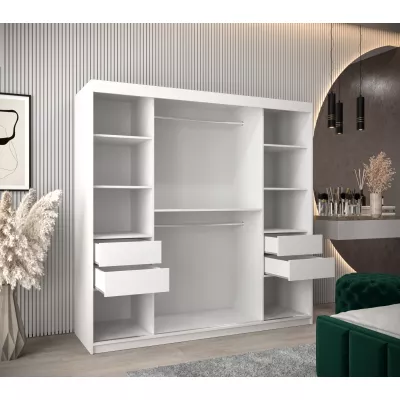 Kleiderschrank ROZALIE – Breite 200 cm, weiß