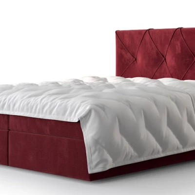 Hotelbett mit Stauraum LILIEN COMFORT – 140x200, rot