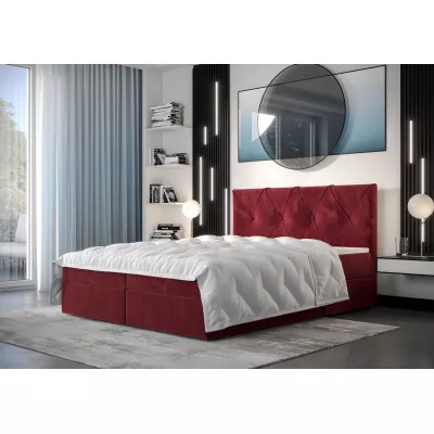 Hotelbett mit Stauraum LILIEN COMFORT – 140x200, rot