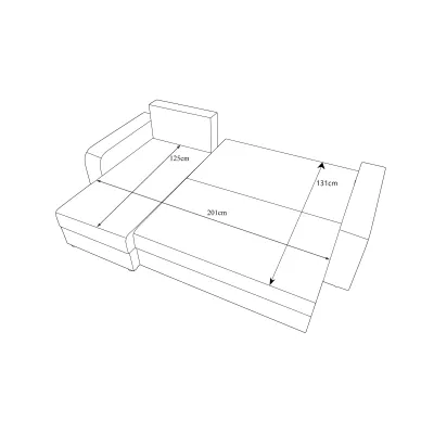 Ecksofa PARI – Grau