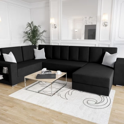 Geräumiges Sofa KAMONA – schwarz