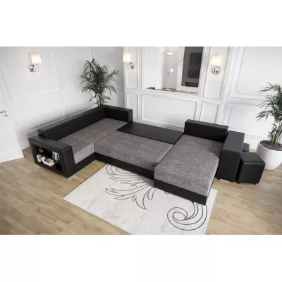 Geräumiges Sofa KAMONA – schwarz