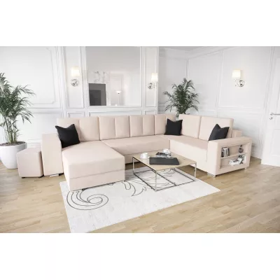 Geräumiges Sofa KAMONA – beige, rechts