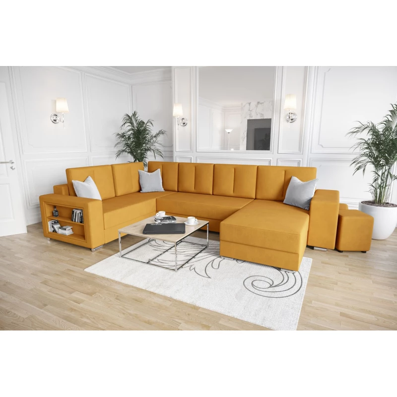 Geräumiges Sofa KAMONA – gelb