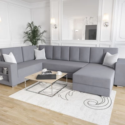 Geräumiges Sofa KAMONA – hellgrau