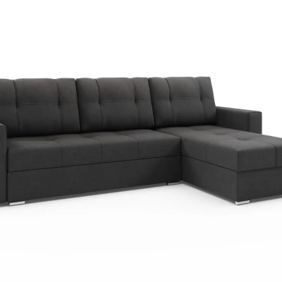 Ecksofa KABARO – Schwarzgrau