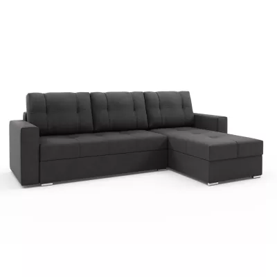 Ecksofa KABARO – Schwarzgrau