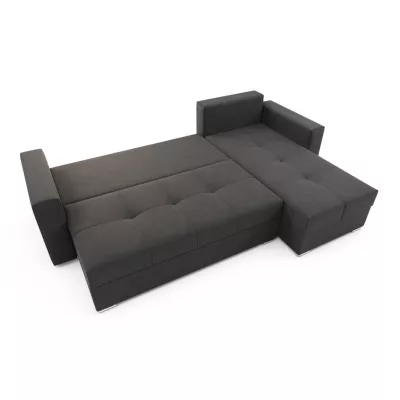 Ecksofa KABARO – Schwarzgrau