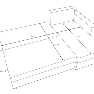 Praktische Couchgarnitur ANNIE 1 – grau