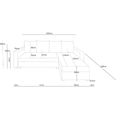 Praktische Couchgarnitur ANNIE 1 – grau