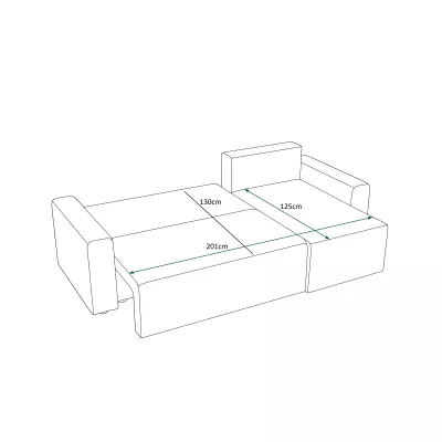 Bequeme Schlafcouch RADANA – schwarz 1