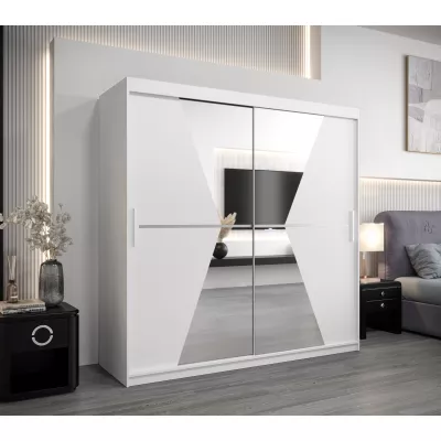 Kleiderschrank MILANA – Breite 200 cm, weiß