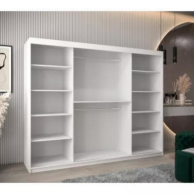 Schwebetürenschrank MILANA – Breite 250 cm, Weiß