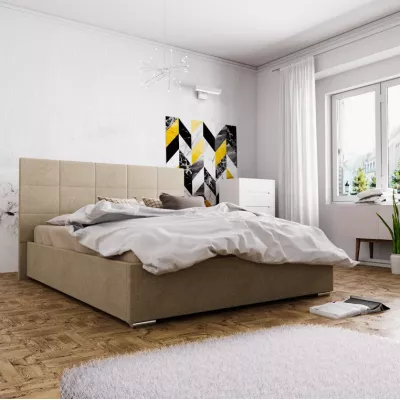 Ehebett mit Stauraum FLEK 4 – 180x200, beige