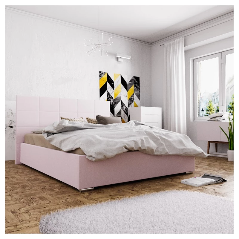 Ehebett mit Stauraum FLEK 4 – 140x200, rosa