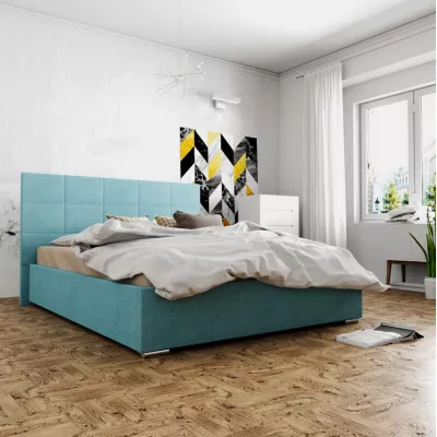 Ehebett mit Stauraum FLEK 4 – 180x200, blau