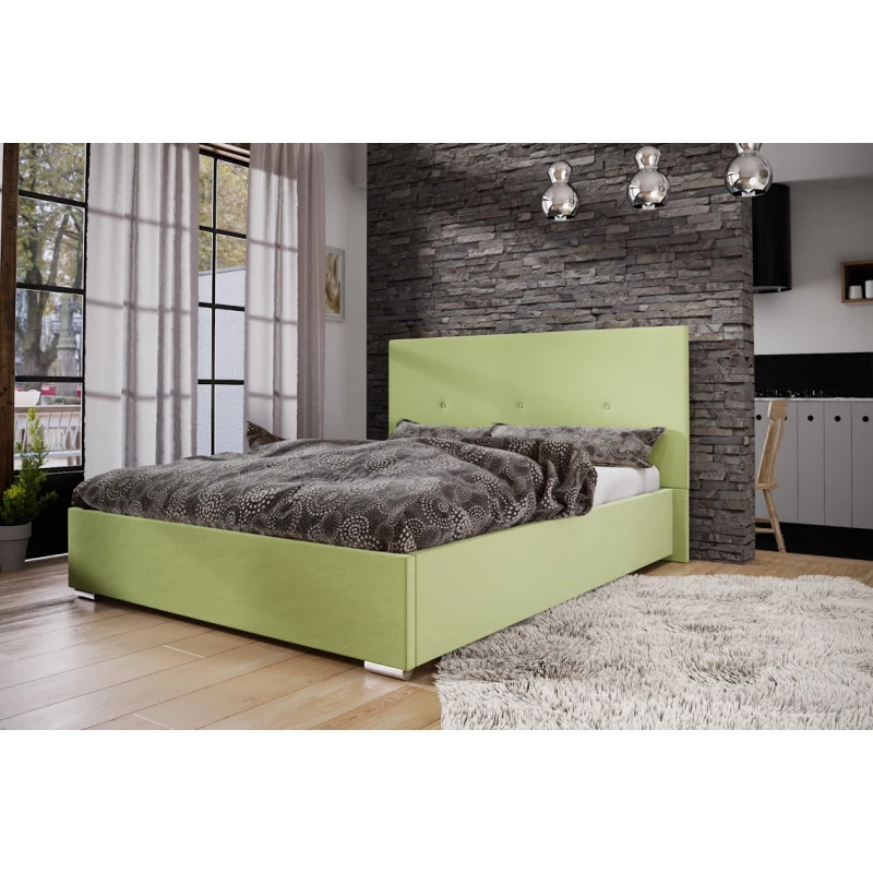 Ehebett mit Stauraum FLEK 2 – 180x200, gelbgrün