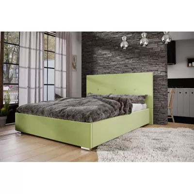 Ehebett mit Stauraum FLEK 2 – 180x200, gelbgrün