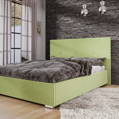 Ehebett mit Stauraum FLEK 2 – 160x200, gelbgrün