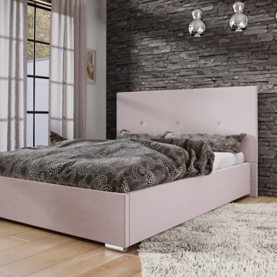 Ehebett mit Stauraum FLEK 2 – 180x200, rosa