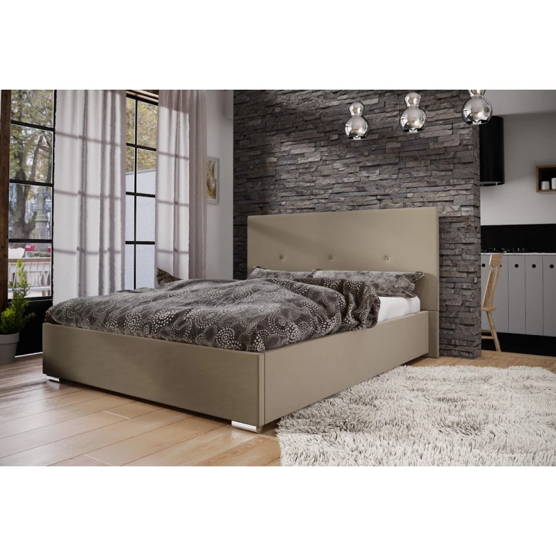 Ehebett mit Stauraum FLEK 2 – 180x200, beige