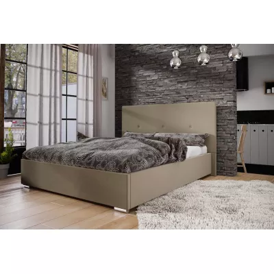 Ehebett mit Stauraum FLEK 2 – 180x200, beige