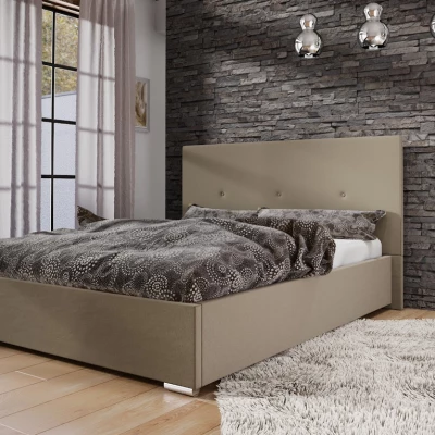 Ehebett mit Stauraum FLEK 2 – 140x200, beige