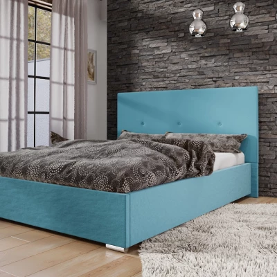 Ehebett mit Stauraum FLEK 2 – 180x200, blau