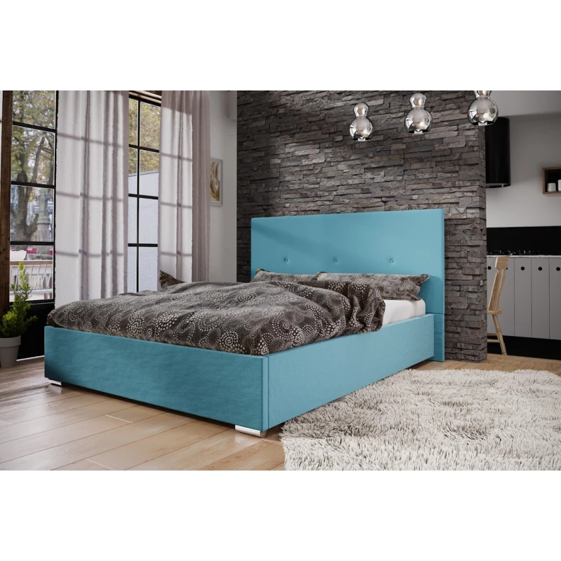 Ehebett mit Stauraum FLEK 2 – 180x200, blau