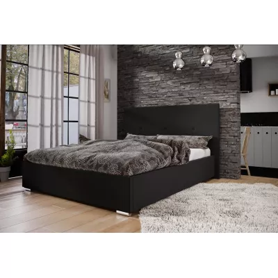 Ehebett mit Stauraum FLEK 2 – 140x200, schwarz