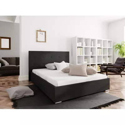 Ehebett mit Stauraum FLEK 1 – 140x200, schwarz