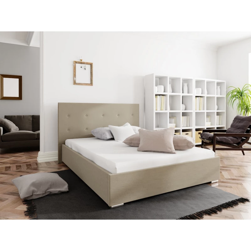 Ehebett mit Stauraum FLEK 1 – 160x200, beige