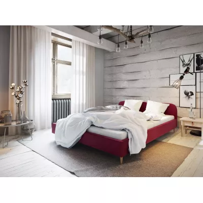 Polsterbett mit Stauraum LETICIA – 140x200, Rot